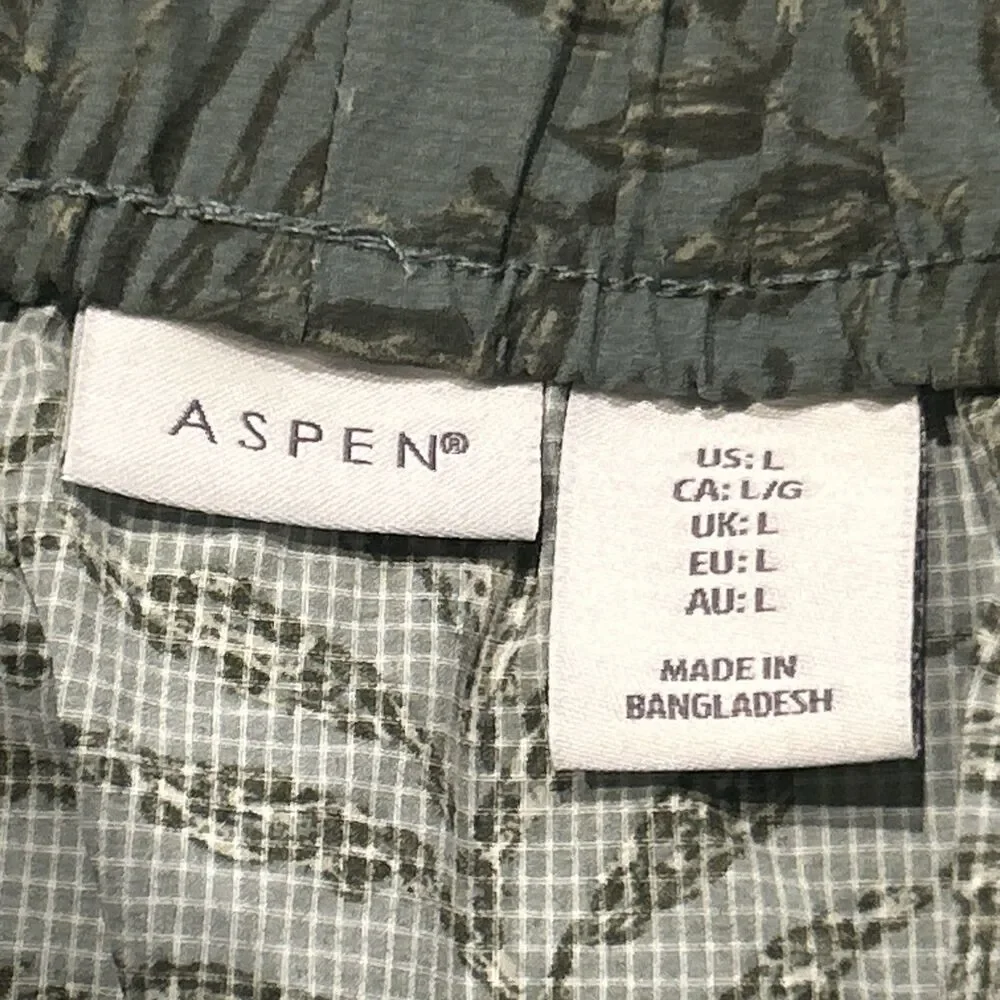 Aspen Skirt Womens Large Cargo Hiking Belted Outdoors Athletic Stretch Leaves - Picture 2 of 6